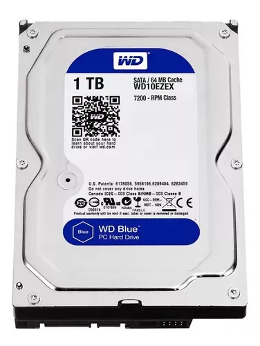DISCO MECÁNICO HDD WD WD10EZEX 1TB 3.5" 7200RPM USADO, vista 2